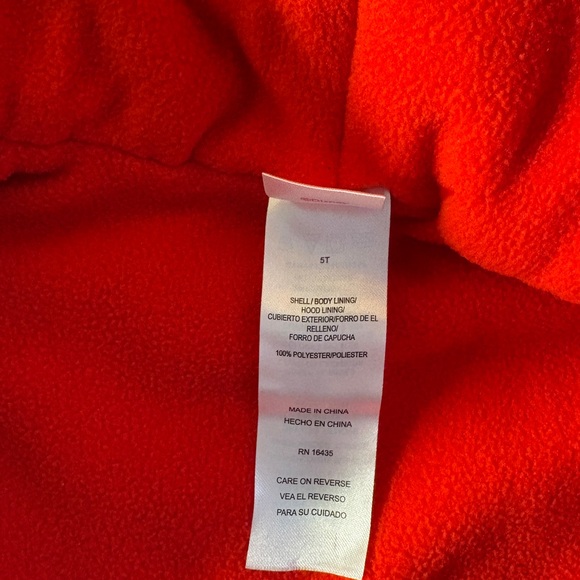 Mickey Mouse Vibrant Red Hooded Vest - Picture 3 of 4